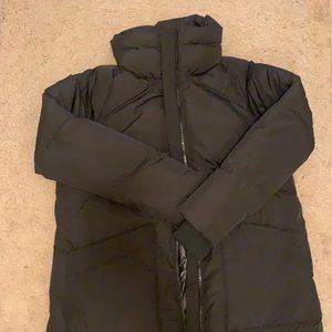 Zara comfortemp thermal insulation black long puffer coat